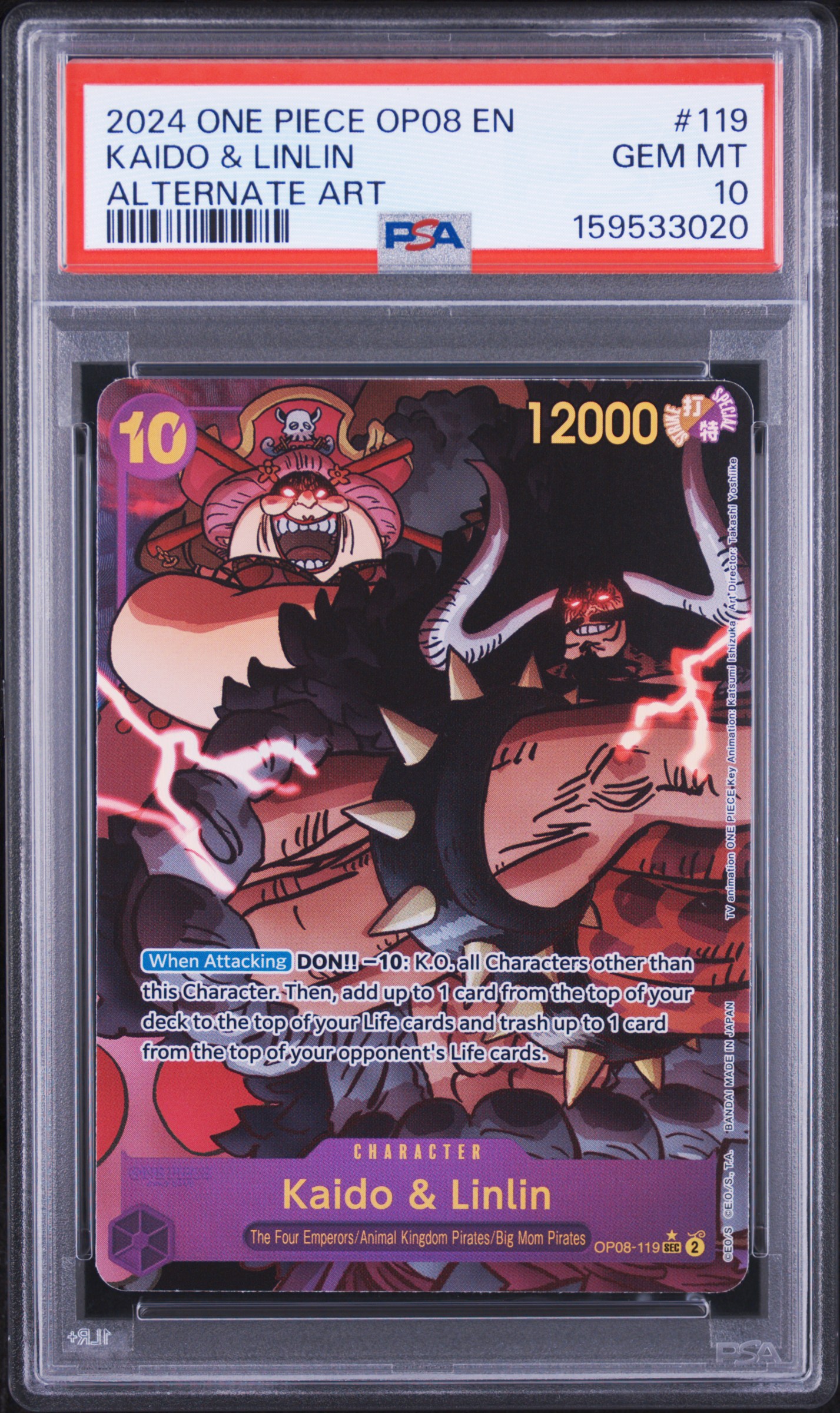Recently graded PSA card